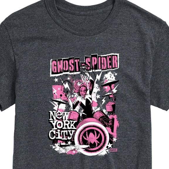 Marvel - Ghost Spider Punk Band - Men's Short Sleeve Graphic T-Shirt