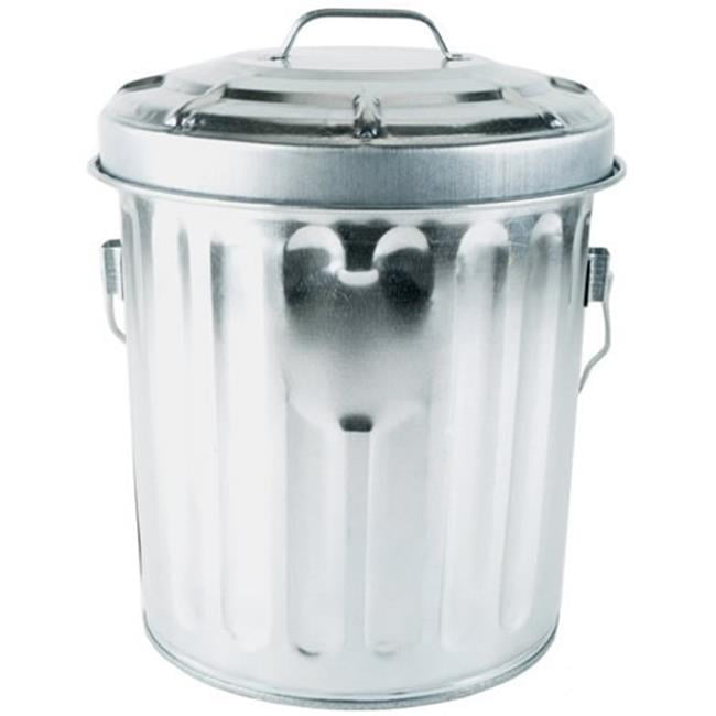 New Galvanized Steel Locking Lid Can Rust/Fire/Heat Resistant 4 Gal Holds 25lbs New Galvanized Steel Locking Lid Can Rust/Fire/Heat Resistant 4 Gal Holds 25lbs