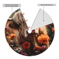 thumbnail image 2 of Picia Realistic Flower Cow Print Christmas Tree Skirt , Christmas Tree Skirt Ornaments for Merry Christmas Holiday Party Decorations Indoor Outdoor-36", 2 of 7