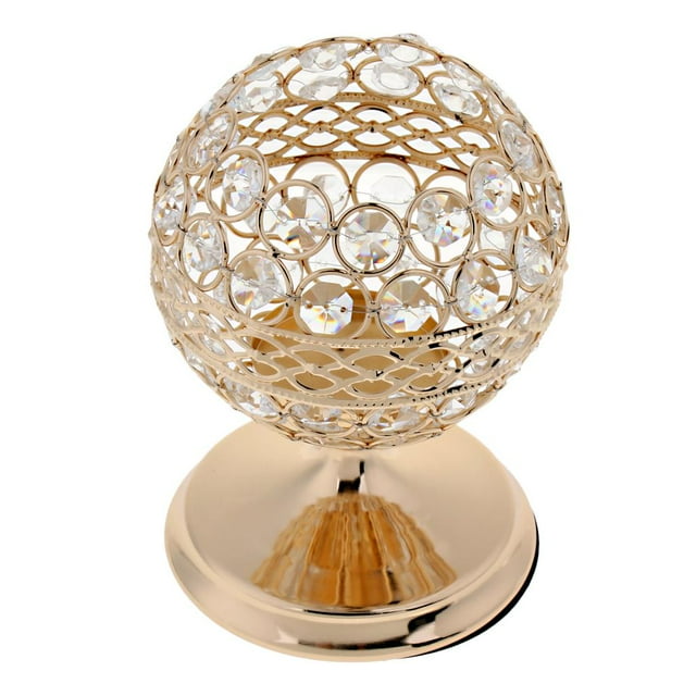 Centros de mesa para bodas con velas votivas de cristal brillante 5 S