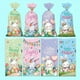 thumbnail image 4 of Bolsas de dulces de Pascua con lazos | 50 bolsas de regalo con estampado de conejito y huevo de Pascua para dulces, golosinas y recuerdos de fiesta | Bolsas de plástico OPP de 12,5 x 27 cm para, 4 of 8