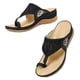 thumbnail image 2 of Zapatillas de cuña informales Wmkox8yii con Tacón medio y flores para Mujer talla grande, 2 of 5