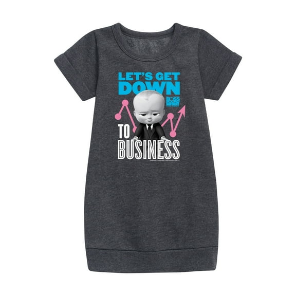 Boss Baby - Let's Get Down To Business - Toddler & Youth Girls Fleece Dress