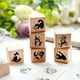 thumbnail image 1 of Serie Retro Cat Twilight seal Meow tema madera maciza Diario decoración DIY impresión 6 modelos, 1 of 5