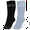 Black / blue, variant on Kindred Bravely Maternity Compression Socks 2-Pack | Graduated Compression Socks for Circulation Pregnancy Travel (Stone Blue & Black, Small)