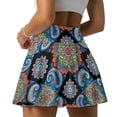 thumbnail image 5 of KUIFORTIMandala Womens Skort Tennis Skirt with Pocket Lightweight Breathable Tummy Control Shorts Pleated Skirts Elastic Summer Clothes for Women Athletic Dressy Casual, 5 of 7