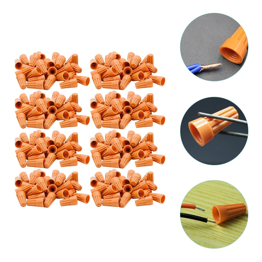 TAILTOSS Electrical Quick Connectors Wire Cap Ground Wire Connector Orange For Technicians 500Pcs