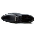 thumbnail image 4 of Xfvqtps Mens Dress Shoes British Style Simplicity Pointy Toe Lace up Soft Sole Breathable Comfortable Fashion Classic Formal Business Casual Leather Shoes Black, 4 of 9