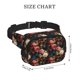 thumbnail image 4 of Balery Rose Flowers Mochila Cinturón para Mujeres y Hombres, Bolsa de Cintura Impermeable de Doble Capa con Correa, 4 of 9