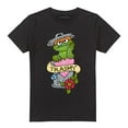 thumbnail image 1 of Sesame Street  Adult Trashy Oscar The Grouch Tattoo T-Shirt, 1 of 6