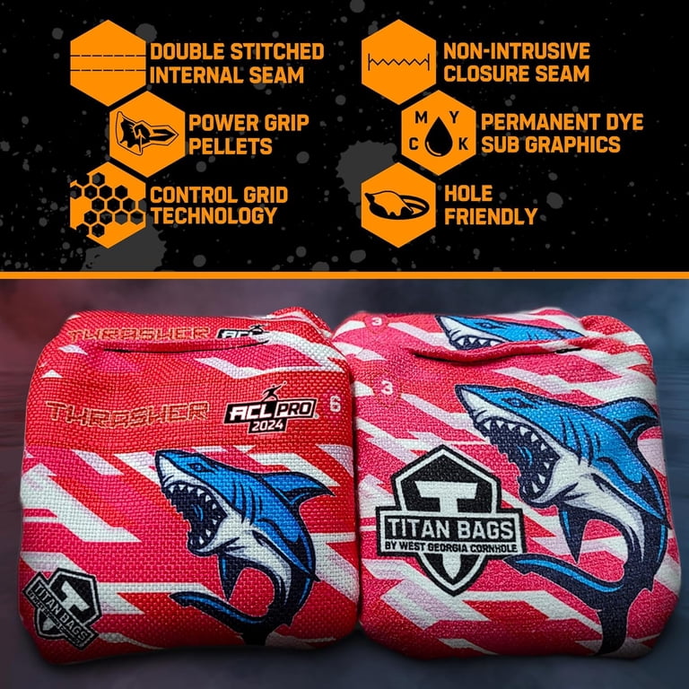 Titan Bags - Thrasher ACL PRO Cornhole Bags - 16oz, 6x6, Power