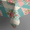 thumbnail image 4 of Pioneer Flower Floral Print Pattern Rectangle Tablecloth 60"x120", Waterproof Polyester Table Cloth, Wipeable Spillproof for Dining Camping Indoor Outdoor, 4 of 6