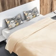 thumbnail image 5 of Yayeee Pillowcase Standard Size Set of 2 Satin Wrinkle Resistant Pillow Case, Cute Ghosts, 5 of 7