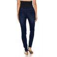 thumbnail image 5 of Women’s Maternity Skinny Jean Stretch Denim Pants with Full Panel Over Belly Waistband Slim Fit Dark Blue, 5 of 5