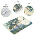 thumbnail image 3 of Yayeee Dish Drying Mat for Kitchen Counter 16"x18" Microfiber Absorbent Pad, Beige Mountain, 3 of 7