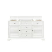 James Martin Vanities 238-104-V60s Savannah 60" Single Free Standing Wood Vanity Cabinet
