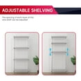 thumbnail image 4 of BestOffice 4 Tier Layer Storage Shelves Wire Metal Shelf for Laundry Bathroom Kitchen Garage(18L x 12W x 44H),Black, 4 of 7