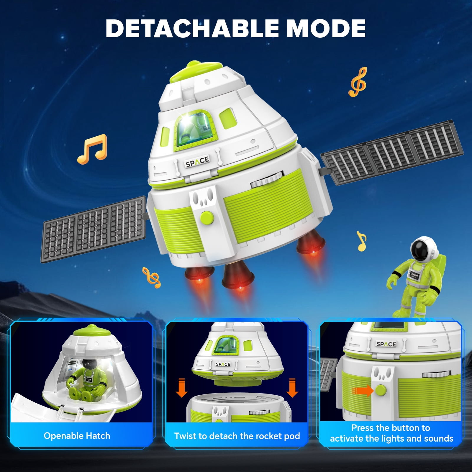 AuntyFey Space Robot Kit for Kids, Educational Science Learning, Building Robot Toys Birthday Gift for Kids