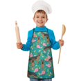 thumbnail image 2 of German Shepherd Dog and Flower Kids Aprons for Girls and Boys,Adjustable Neck Strap Toddler Aprons for Kids Cooking Baking, 2 of 7