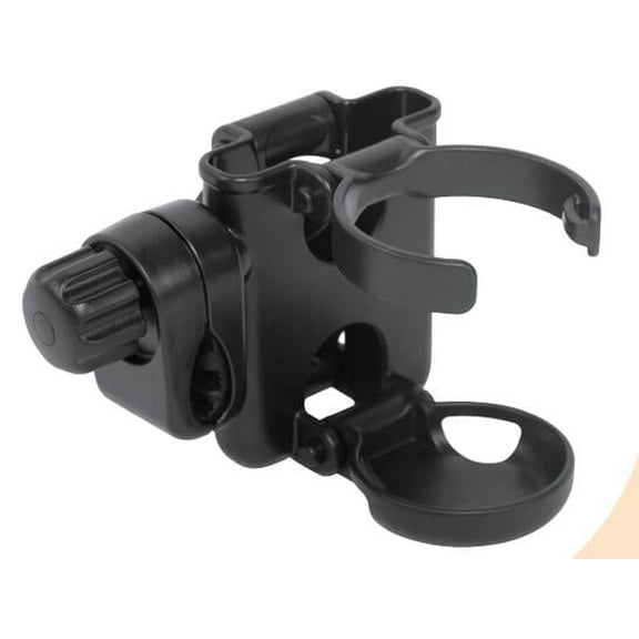 ZealSound Stroller Cup Holder – 3-in-1 Bottle Holder with Phone Holder, Foldable Large Caliber Drink Holder for Wheelchair, Stroller, Bike, Walker, Scooter, Compatible with Uppababy, Doona, Nuna