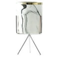 thumbnail image 1 of Home Garden Metal Bracket Ceramic Flower Pot Holder Art Plant Container Planter, 1 of 10