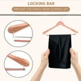 thumbnail image 6 of BP4U 2-Pack Premium Wide Shoulder Wooden Suit Hangers, Heavy-Duty Non-Slip Solid Wood Coat Hangers with Locking Bar for Suits & Coats(Cedar Wood), 6 of 6