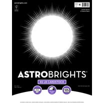 Astrobrights Legal Size Cover Cardstock, 8.5" x 14", 65 lb./176 Gsm, 97 Brightness, Bright White, 125 Sheets