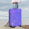 thumbnail image 7 of Naloa Purple Glitter Elastic Suitcase Protector, Travel Suitcase Protector Cover Fits 18-32in Suitcase(No luggage included)-Small, 7 of 7
