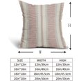 thumbnail image 5 of Coral Pink Pillow Covers 16x16 Set of 2 Gray Grey Dot Print Striped Decorative Outdoor Pillowcases Boho Rustic Farmhouse Decorative Throw Cushion Case Decor for Couch Sofa Bed, 5 of 6