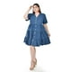 thumbnail image 5 of Vestido de mezclilla con botones Roman Fashion /Tallas Extras, 3831 (Mezclilla dark) azul 36, 5 of 6