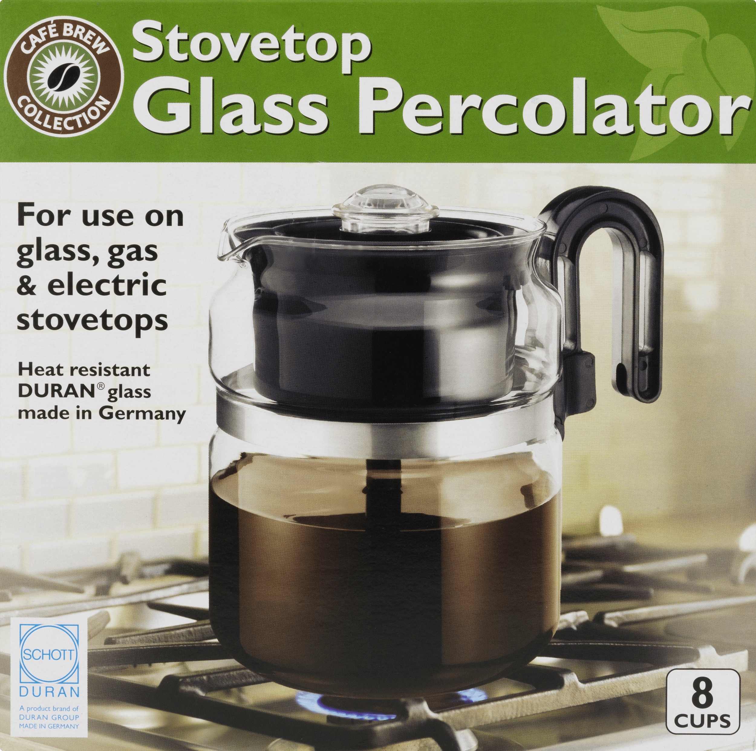 Cafe Brew Stovetop Gl Percolator 8 Cup 1 0 Ct