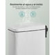 thumbnail image 4 of SONGMICS Bote de Basura, Cubo de Baño Pequeño de 10 L con Tapa, Cubo de Inodoro con Pedal, para Espacios Pequeños, Marco de Acero, Blanco LTB561W10V1, 4 of 5