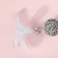 thumbnail image 3 of Cat Teaser Toy Star Rattan Ball Bell Faux Feather Cat Wand Interactive Cat Toy, 3 of 10