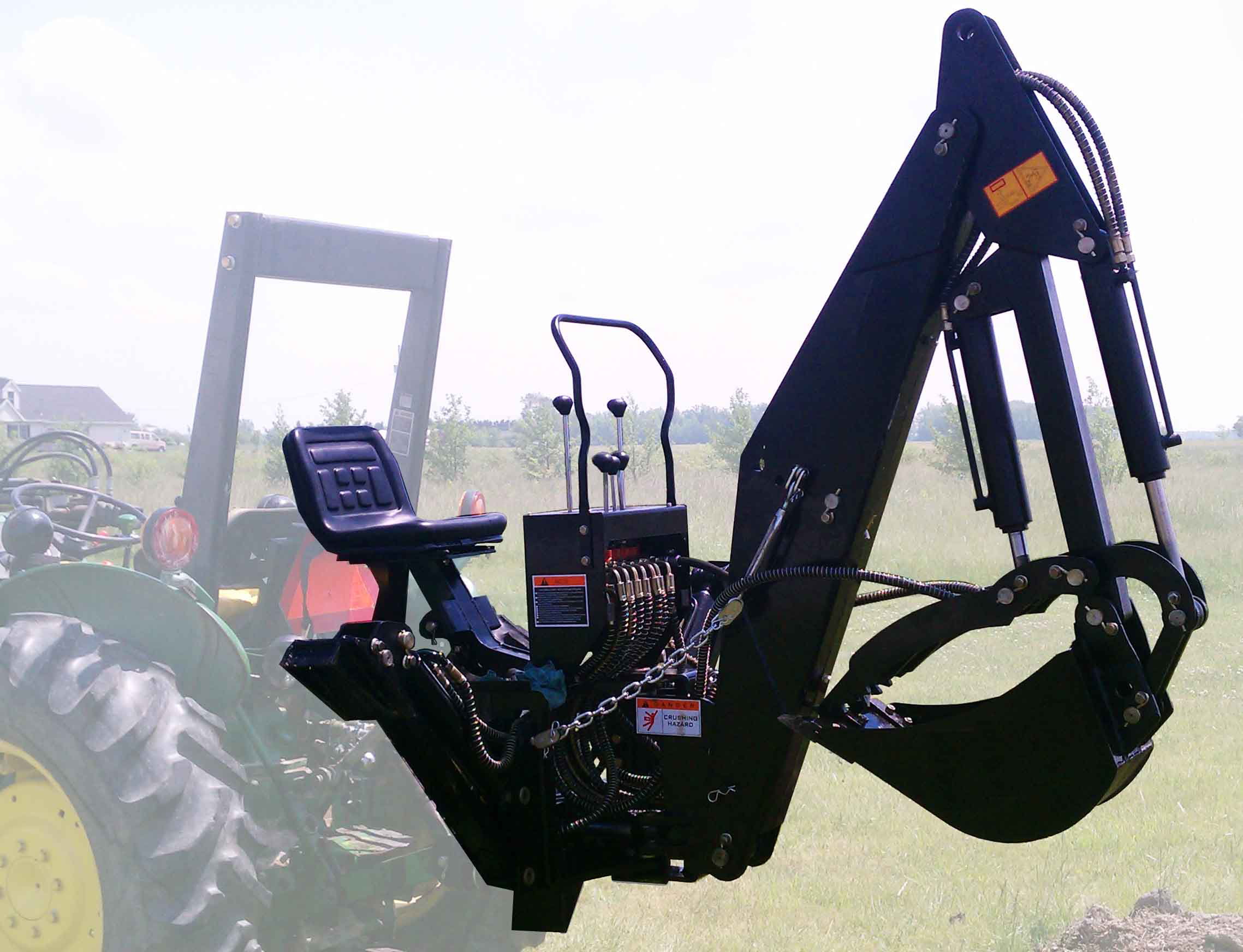 Titan Attachments 6 Ft 3 Point Backhoe With Thumb Excavator Tractor