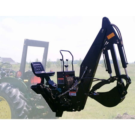 titan attachments 6 ft 3 point backhoe with thumb excavator tractor