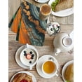 thumbnail image 7 of Teal Orange Marble Hand Towels Set, Waffle Weave Kitchen Towels 2 Pieces, Modern Ink Painting Abstract Microfiber Hair Face Bath Tea Towel Absorbent Quick Drying Cleaning Dish Cloths, 15.7"x23.6", 7 of 7