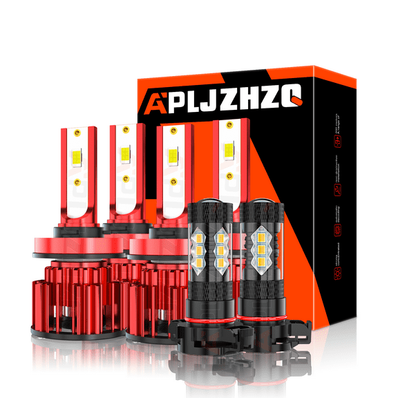 6*Fit Dodge Grand Caravan 2011-2019 H11 LED Headlight High Low Beam 5202 2504 Fog Light Combo Kit