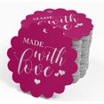 thumbnail image 4 of Inkdotpot Silver Foil Paper Hang Tags Made With Love Wedding Favor Tags 100 Pieces, 4 of 6