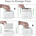 thumbnail image 5 of SAKI True HEPA H13 Filter Air Purifier for Bedroom, Home or Office to Purify Air in Rooms up to 129 Square Feet, With Smart Air Quality Monitor, 5 of 10
