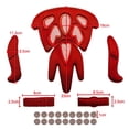 thumbnail image 3 of Reempzo de casco almohadils de ajuste del trazador de líneas de esponja de bicicleta de de ciclismo del forro del casco Kits de - Con Magia Macarena Almohadillas de repuesto para gorro de seguridad, 3 of 8