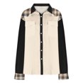 thumbnail image 4 of Njagoc3 Mens Long Sleeve Shirt, Classic Collar, Two-Tone Design, Unique and Stylish, Lightweight Fabric, Ideal for Winter Layering and Casual Gatherings, 4 of 6