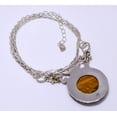 thumbnail image 2 of Yellow Tiger Eye - South Africa 925 Silver Plated Bali Necklace 16-24.99" N26, Valentine's Day Gift, Birthday Gift, Beautiful Jewelry For Woman, 2 of 2
