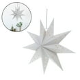 thumbnail image 4 of OFFIGAM  2Pcs Hanging Star Shaped Paper Lanterns White Glitter Decor for Weddings Parties Home Festival Style, 4 of 10