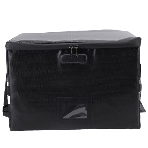 M Buder 39.5x31x25.5cm Caja de Almacenamiento Ignífuga de Gran Capacidad Impermeable con Cremallera de 2 Vías y Asa Resistente