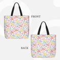 thumbnail image 2 of Balery Retro Floral Bolsa de Mano para Mujeres con Cremallera, Bolsa de Gimnasio con Compartimentos, Bolsa para Laptop, Bolsa para Trabajo, 2 of 7