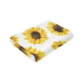 thumbnail image 6 of Wijzvio Floral Sunflower Throw Blanket Soft Fuzzy Fleece Blanket For Couch Bed Living Room Decoration 50"X40", 6 of 9