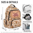 thumbnail image 7 of Yspwyqan Teen Boys Backpack, 17 Inch Lightweight Laptop Backpack, Multi-Pocket Fits 15.6 Laptop, Orange Capybara Casual Daypack for High School Back to School Gifts for Teens, 7 of 7