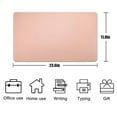 thumbnail image 7 of Visland Office Desk Pad Mouse Pad 23.6" x 11.8" - Computer, Laptop, Keyboard & Mouse Pad Organizer - PU Leather Desk Mat Office Table Protector- Typing & Writing Accessories, 7 of 7