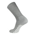 thumbnail image 3 of 60 Pairs of Non-Skid Diabetic Crew Cotton Socks with Non Binding Top, Brooklyn Socks Health Collection, Wholesale Bulk Value Pack (Gray, Fit Men's Shoe Size 8-10), 3 of 5