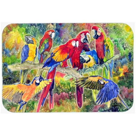 

Carolines Treasures Parrot Glass Cutting Board - Large 15 H x 12 L in.